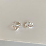 Valentines Day Simple Hollow Heart Earrings