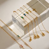 Titanium Double Layer Zodiac Cross Bracelet