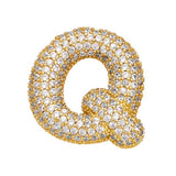 COPPER ZIRCONIA PENDANT NECKLACE HIP HOP_CWMM5862