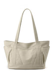 Storage Pocket Large Canvas Shopper Bag_Cuab0102
