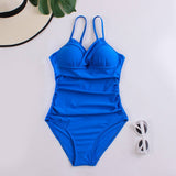 SOLID COLOR JUMPSUIT SEXY BIKINI SWIMSUIT_CWMW0154