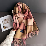 Vintage Soft Cashmere Feel Tassel Winter Scarf_Cwasc03236