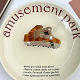 CLEAR KOALA ACETATE HAIR CLAW CLIP WITH TREE_CWAHA5961