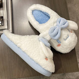 Wear Cartoon Warm Cotton Slippers At Home