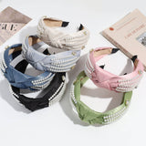 SIMPLE SOLID COLOR KNOTTED HEADBAND_CWAHA2306