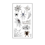 Waterproof 3D Spider Web Tattoos For Halloween_Cwmm8257