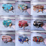 RICE BEAD PENDANT ELASTIC CORD BRACELET_CWASC0700