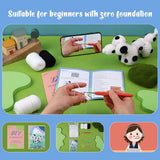 White Balloon Dog Doll Crochet Material Pack_Cwmm0820