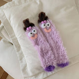 NEW CORAL FLEECE FUNNY UGLY CUTE THICKENED SOCKS_CWMS0868