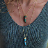 COLORFUL CHILI PEARL BEAD NECKLACE RETRO CHIC_CWMM6955