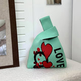 Cartoon Rabbit Knitted Bag Handbag_Cwab3090