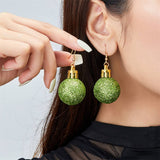 COLORFUL CHRISTMAS NEW BALL EARRINGS_CWAJE2398