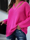 Pullover Temperament Commuter V-Neck Sweater
