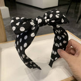 FRENCH STYLE BIG BOW DOT SIMPLE HEADBAND_CWAHA2558