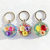 CREATIVE NEW STYLE DRIED FLOWER KEYCHAIN PENDANT_CWMM3710