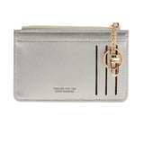 Women Simple Solid Color Wallet With Key Ring_Cwab1239