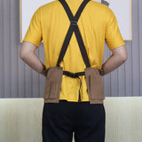 Cwmm1823_Thickened Canvas Multifunctional Pocket Work Apron