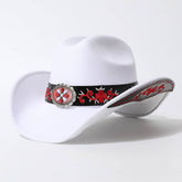 ETHNIC STYLE WESTERN COWBOY FEDORA HAT_CWAH3628