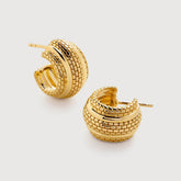 Trendy Irregular Geometric 18K Gold Plated Studs