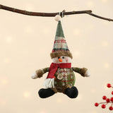 CHRISTMAS PLAID FABRIC DOLL PENDANT_CWMM1922