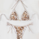 PAISLEY PRINT BIKINI SET TIE SIDE SWIMSUIT_CWMW0918