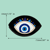 EVIL EYE ACRYLIC HAIR CLAW BLACK SHARK CLIP_CWAHA0308