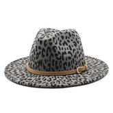 Woolen Jazz Hat Wide Brim Hat Flat Brim Hat_Cwah2576