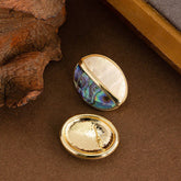 Vintage Natural Colorful Abalone Earrings_Cwmm4344