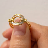 HORSESHOE BUCKLE OPEN VERSATILE RING_CWAJE1402