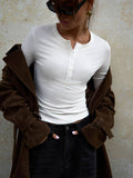 Versatile, Form-Fitting, Round-Neck T-Shirt