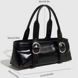 CLASSIC BUCKLE BOSTON ZIPPER HANDBAG FOR WOMEN_CWAB5717