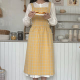 PLAID APRON FOUR COLOR CAFE WORK APRON_CWMM5813
