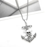 PERSONALIZED HIP HOP PIRATE SKULL PENDANT NECKLACE_CWAJE0971