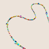 RAINBOW COLORED RICE BEADS GLASSES LANYARD_CWMM1167