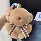 CUTE BEAR DOLL FUR BAG PENDANT CAR KEYCHAIN_CWMM2491