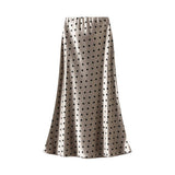POLKA DOT HIGH WAIST SLIM A LINE MIDI SKIRT_CWBMS0394