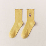BREATHABLE AND SWEAT ABSORBENT CARTOON BEAR SOCKS_CWMS1396
