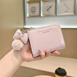 Textured Bow Pendant Bifold Wallet_Cwab06235