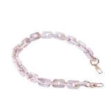 ACRYLIC SQUARE MULTI COLOR BAG CHAIN BAG STRAP_CWMM5093