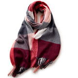 ELEGANT PLAID SHAWL WINTER SCARF FOR WOMEN_CWASC0170