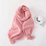 DOUBLE SIDED PLAID SCARF FOR WOMEN WINTER CHIC_CWASC0401