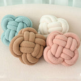 LAMB CASHMERE KNOTTED WOVEN PILLOW CUSHION_CWMM0861