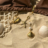 BIKINI STAINLESS STEEL PEARL SHELL PENDANT_CWMM4680