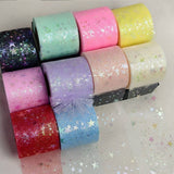 6CM STAR MESH RIBBON BOW DIY RIBBON_CWMM5780