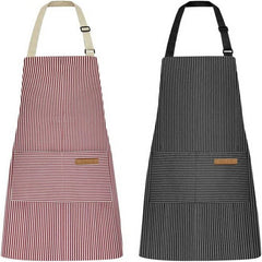 Cwmm1812_Striped Pocket Apron For The Working Household