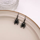 HALLOWEEN GHOST SPIDER WEB EARRINGS_CWAJE1832