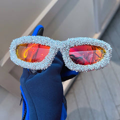 SPORTY CAT EYE DIAMOND SUNGLASSES_CWASG0803
