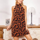 Strapless Halter Halter Spotted Halter Dress