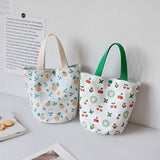 SUMMER CANVAS BUCKET TOTE BAG FOR GIRLS SMALL_CWAB5668