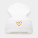 THICKENED HEART EMBROIDERED KNITTED HAT_CWAH1607